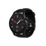 Smartwatch ORYX Gleam4 vue de face, écran AMOLED allumé affichant un cadran coloré, avec bracelet en silicone.