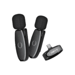 Microphone lavalier professionnel pour interviews et vidéos YouTube de haute qualité.