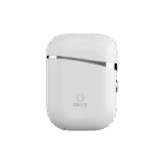 Oreillettes sans fil ORYX Bfree Flip posées à côté de leur étui pour autonomie longue durée au Maroc