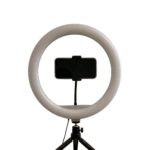 Lampe anneau LED dimmable montrant les réglages de température de couleur