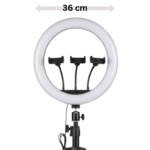 Kit Ring Light QX-360 avec son trépied réglable, idéal pour créer du contenu TikTok ou YouTube à Casablanca