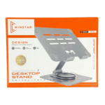 Stand pc portable avec patins silicone anti-dérapants et fentes de dissipation thermique