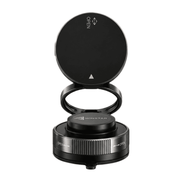 support telephone voiture ventouse puissante avec bague de verrouillage manuel rotation 360 degres