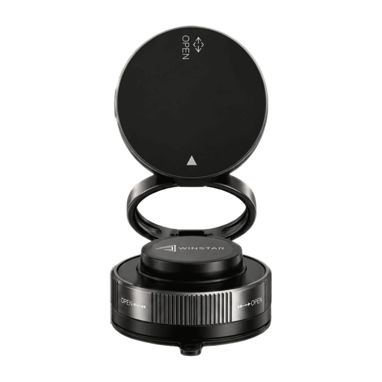 support telephone voiture ventouse puissante avec bague de verrouillage manuel rotation 360 degres