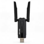 adaptateur wifi bluetooth usb Wi-Fi 6 double bande 2,4 GHz + 5 GHz pour connecter un ordinateur à un réseau Wi-Fi et ajouter la connectivité Bluetooth, disponible sur BrefShop.ma