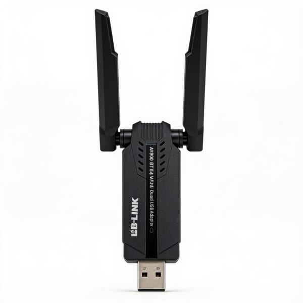 adaptateur wifi bluetooth usb Wi-Fi 6 double bande 2,4 GHz + 5 GHz pour connecter un ordinateur à un réseau Wi-Fi et ajouter la connectivité Bluetooth, disponible sur BrefShop.ma