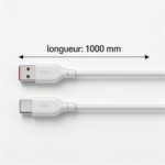 câble lightning konfulon longueur 1000mm et intensité 3.0A pour recharger les appareils Apple, disponible sur BrefShop.ma