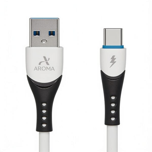 câble usb a vers usb c 5 ampères courant 5A max pour charger et transférer des données, disponible sur BrefShop.ma