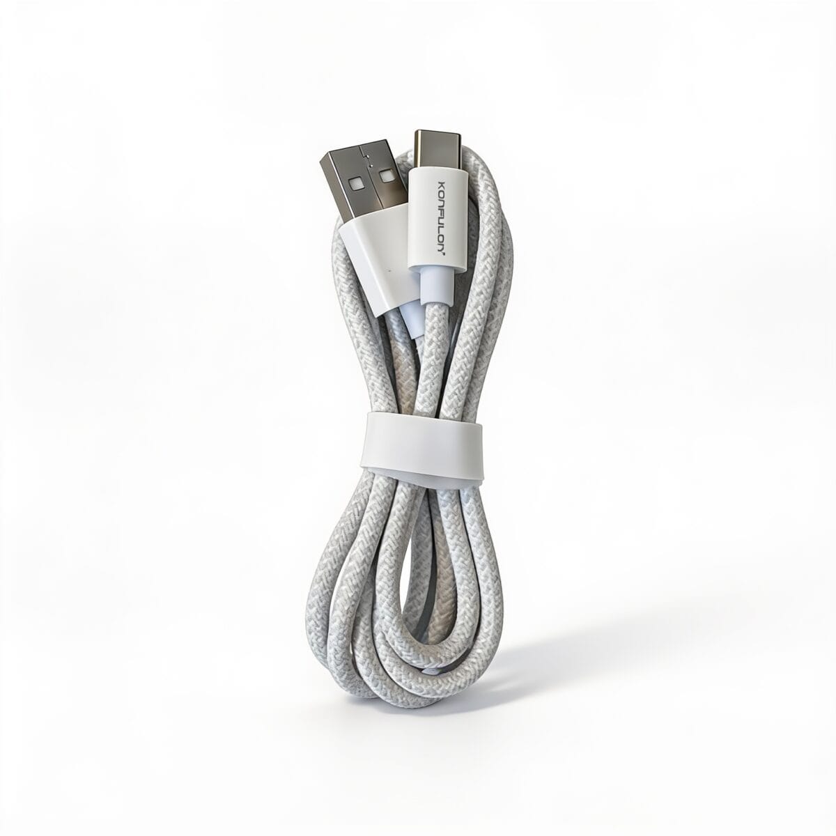 câble usb c konfulon USB Type-C 3.0A pour charge rapide et transmission de données, disponible sur BrefShop.ma