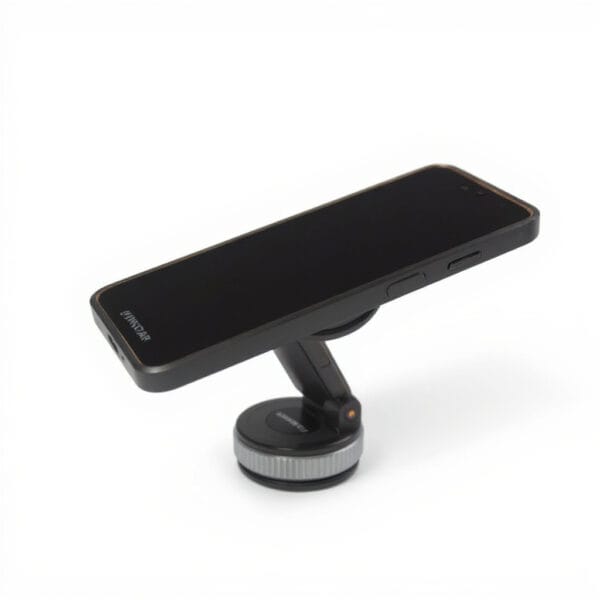 fixation téléphone magnétique tableau de bord à double anneau compatible MagSafe pour maintenir un téléphone en voiture, disponible sur BrefShop.ma