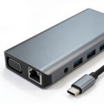 hub usb c multiport 12 en 1 avec 2x HDMI 4K pour double affichage, disponible sur BrefShop.ma