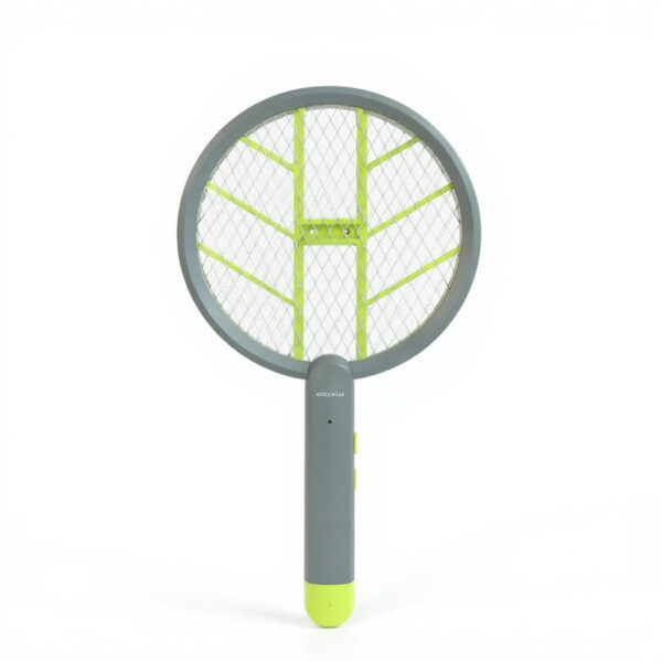 raquette anti-moustiques électrique à éclairage LED intégré au centre et grille métallique pour éliminer les moustiques et insectes volants, disponible sur BrefShop.ma