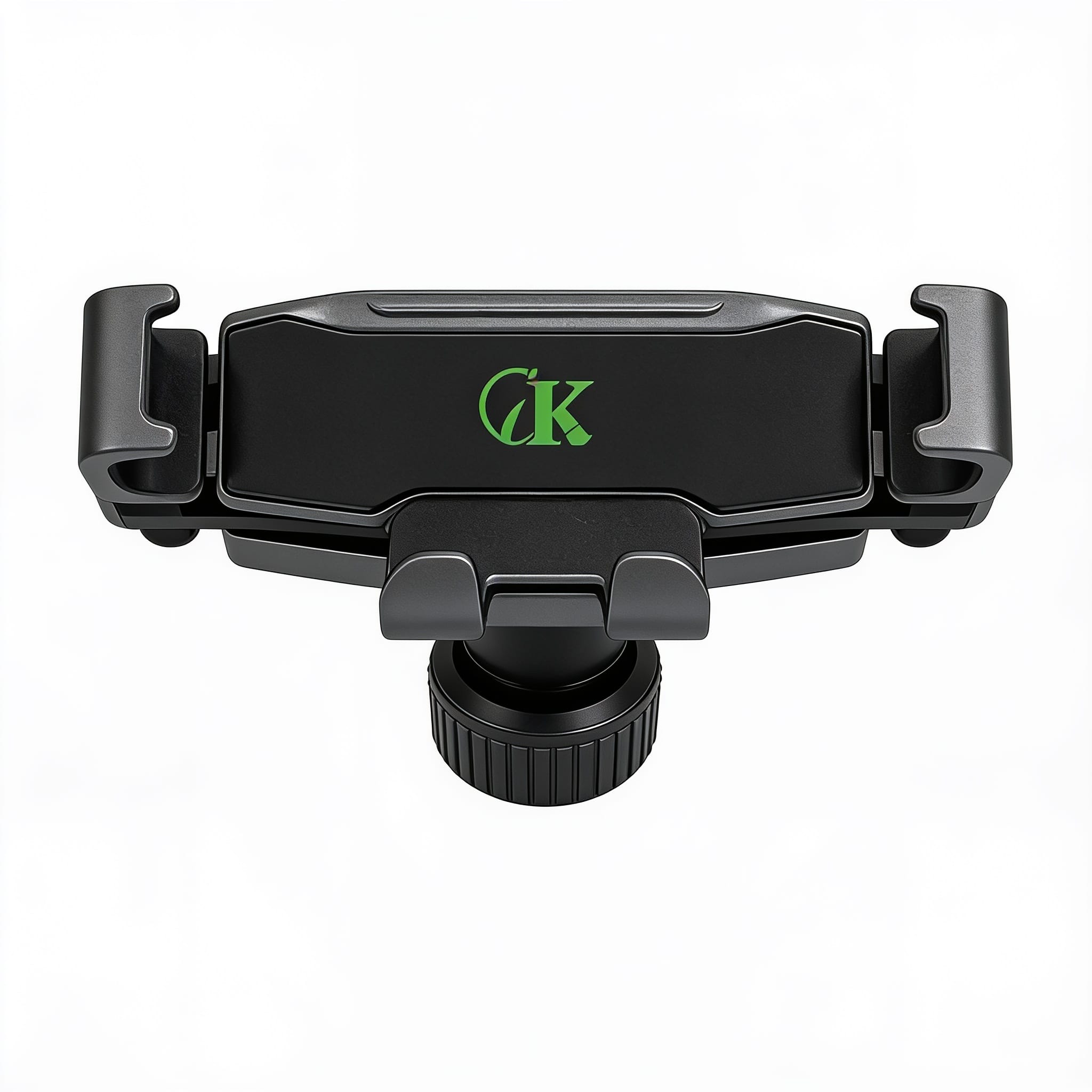 Support smartphone auto aération CIK CR-14 — vue de face Support smartphone auto aération CIK CR-14 vue de face sur grille d'aération