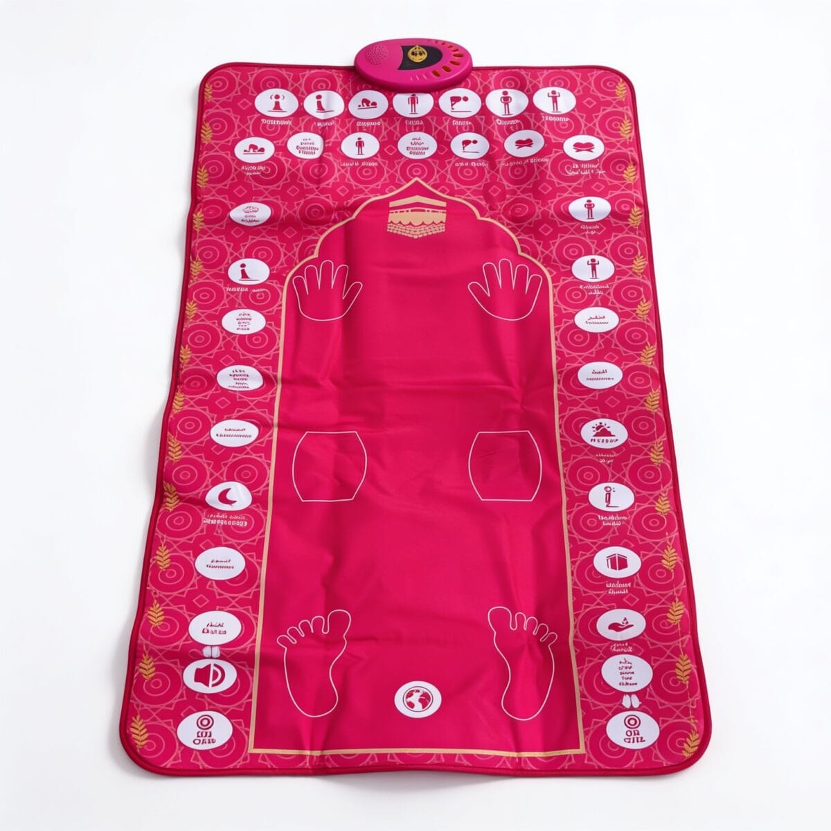 tapis salat parlant 35 touches sensitives lecture automatique 7 langues pour l'apprentissage et la pratique de la prière, disponible sur BrefShop.ma